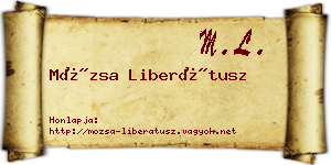 Mózsa Liberátusz névjegykártya